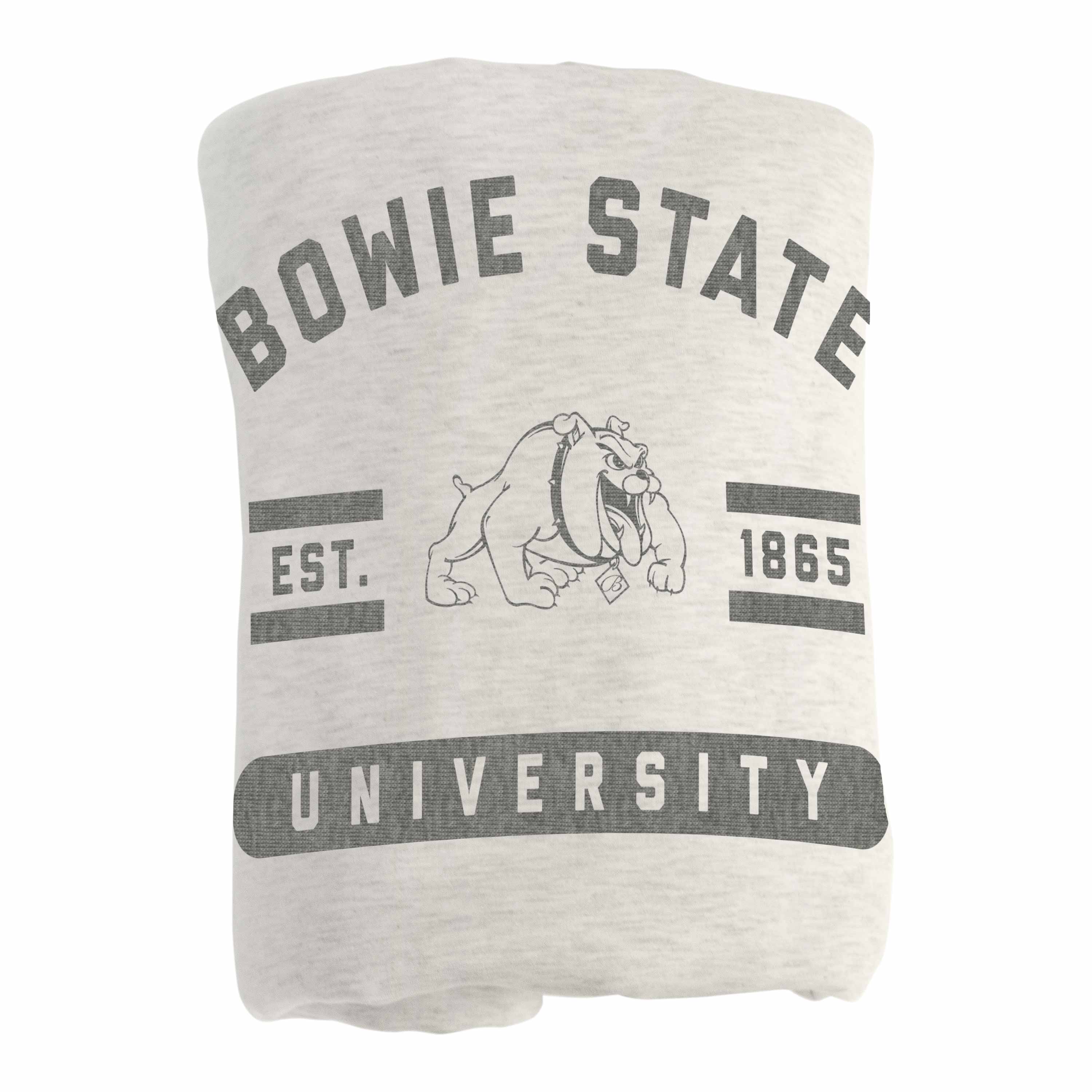 Bowie State Oatmeal Sweatshirt Blanket - Logo Brands