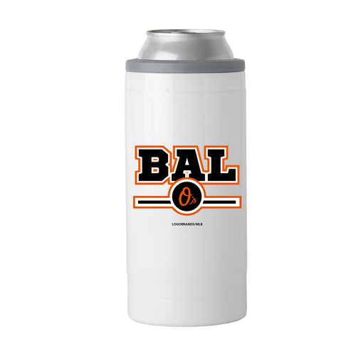 Product Image for Baltimore Orioles Letterman 12 oz Slim Can Coolie