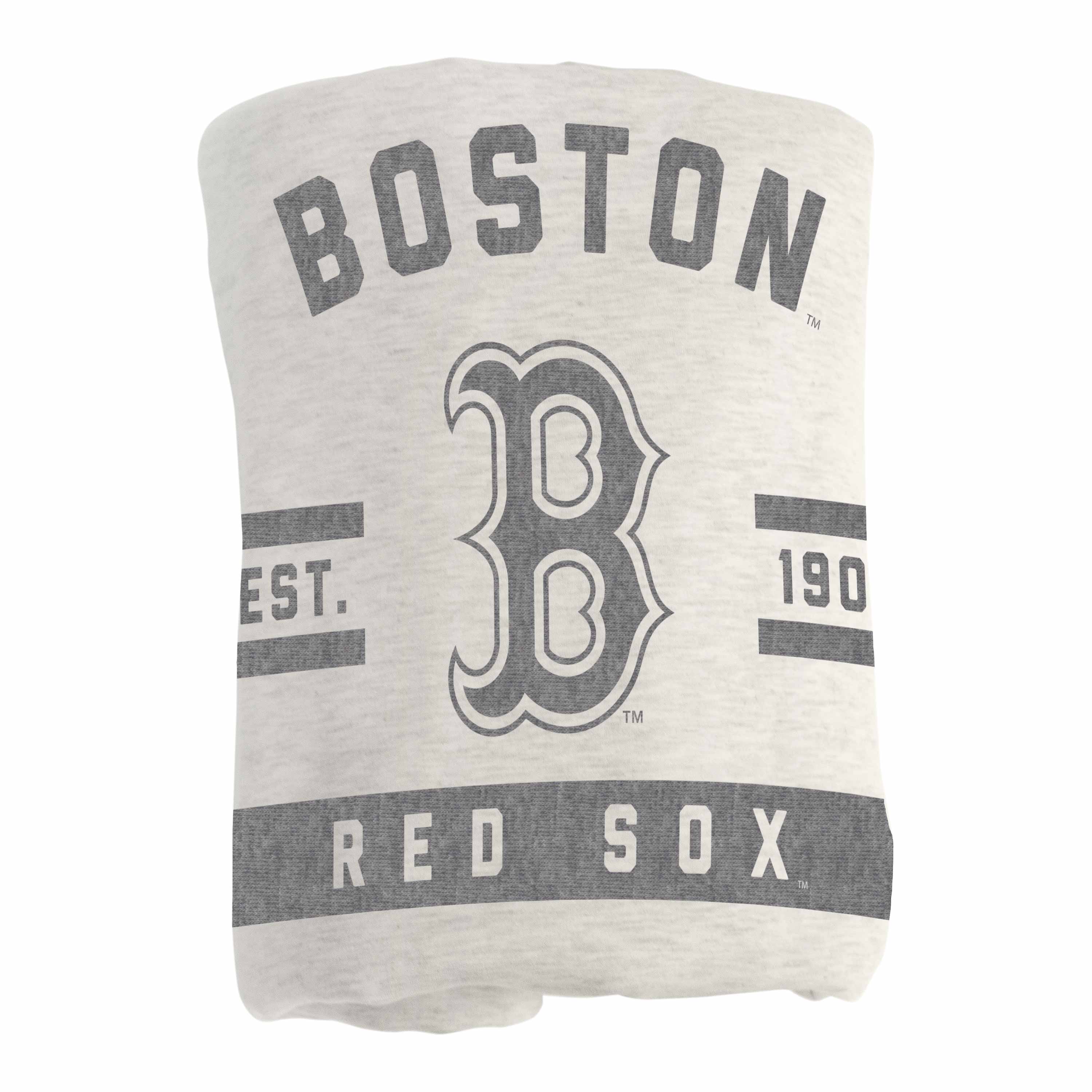 Boston Red Sox Oatmeal Sweatshirt Blanket - Logo Brands