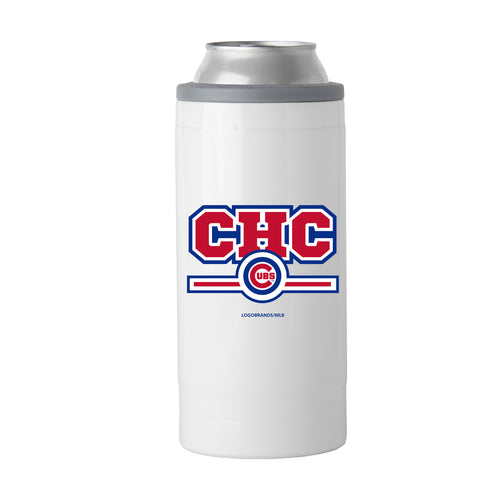 Product Image for Chicago Cubs Letterman 12 oz Slim Can Coolie