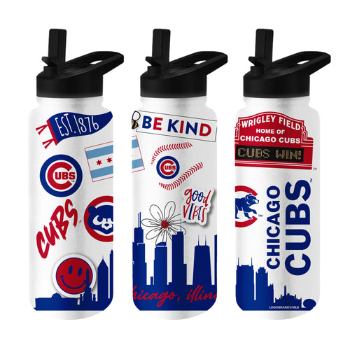 Product Image for Chicago Cubs 34oz Native Quencher Bottle