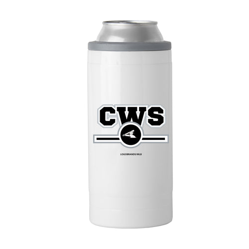 Product Image for Chicago White Sox Letterman 12 oz Slim Can Coolie