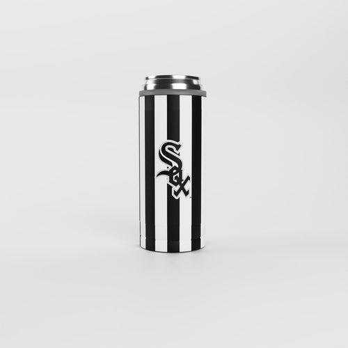 Product Image for Chicago White Sox 12oz Striped Powdercoat SlimCan Coolie