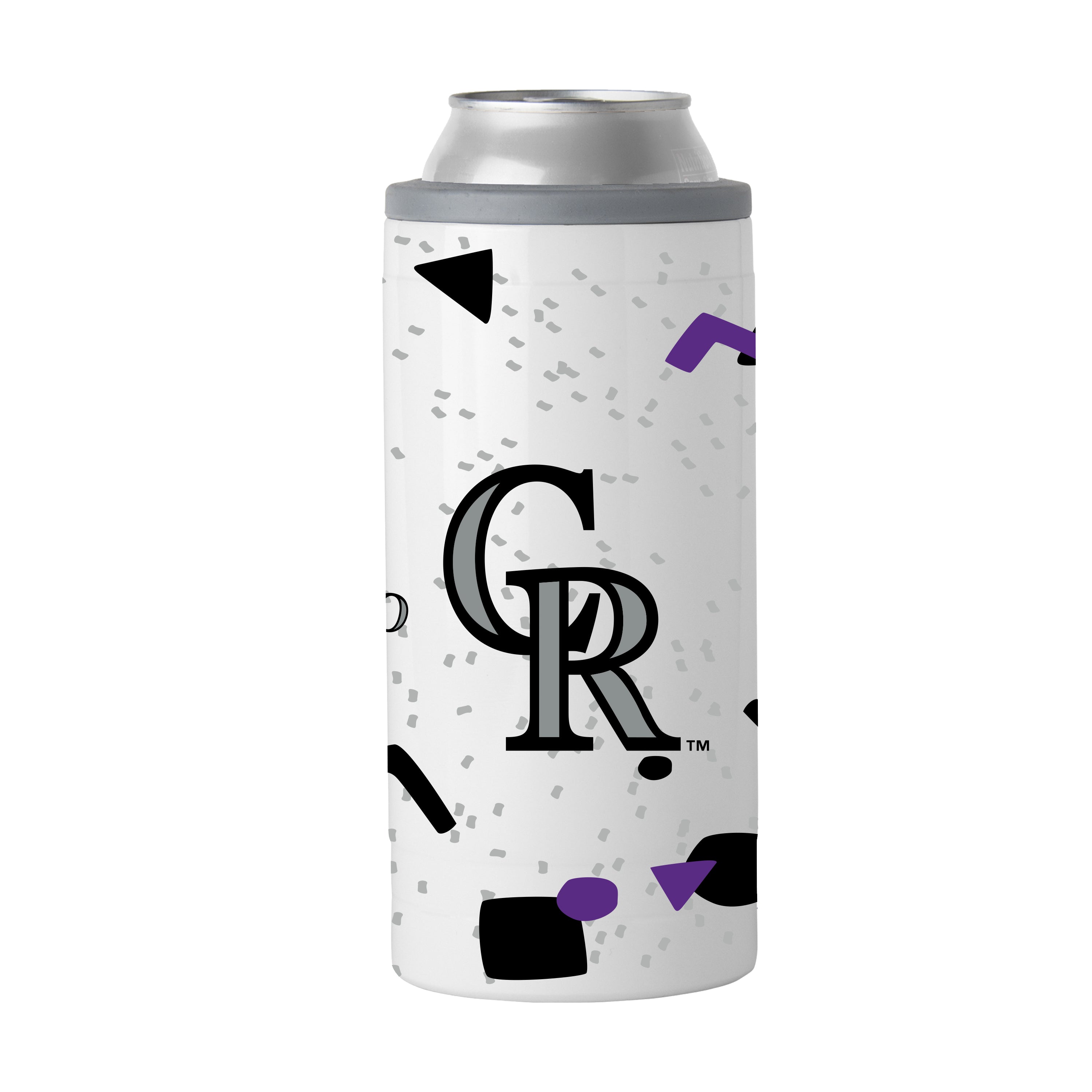 Colorado Rockies 12oz Flashback Slim Can Coolie