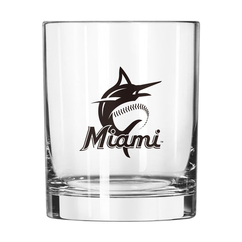 Product Image for Miami Marlins 14oz Gameday Rocks Glass