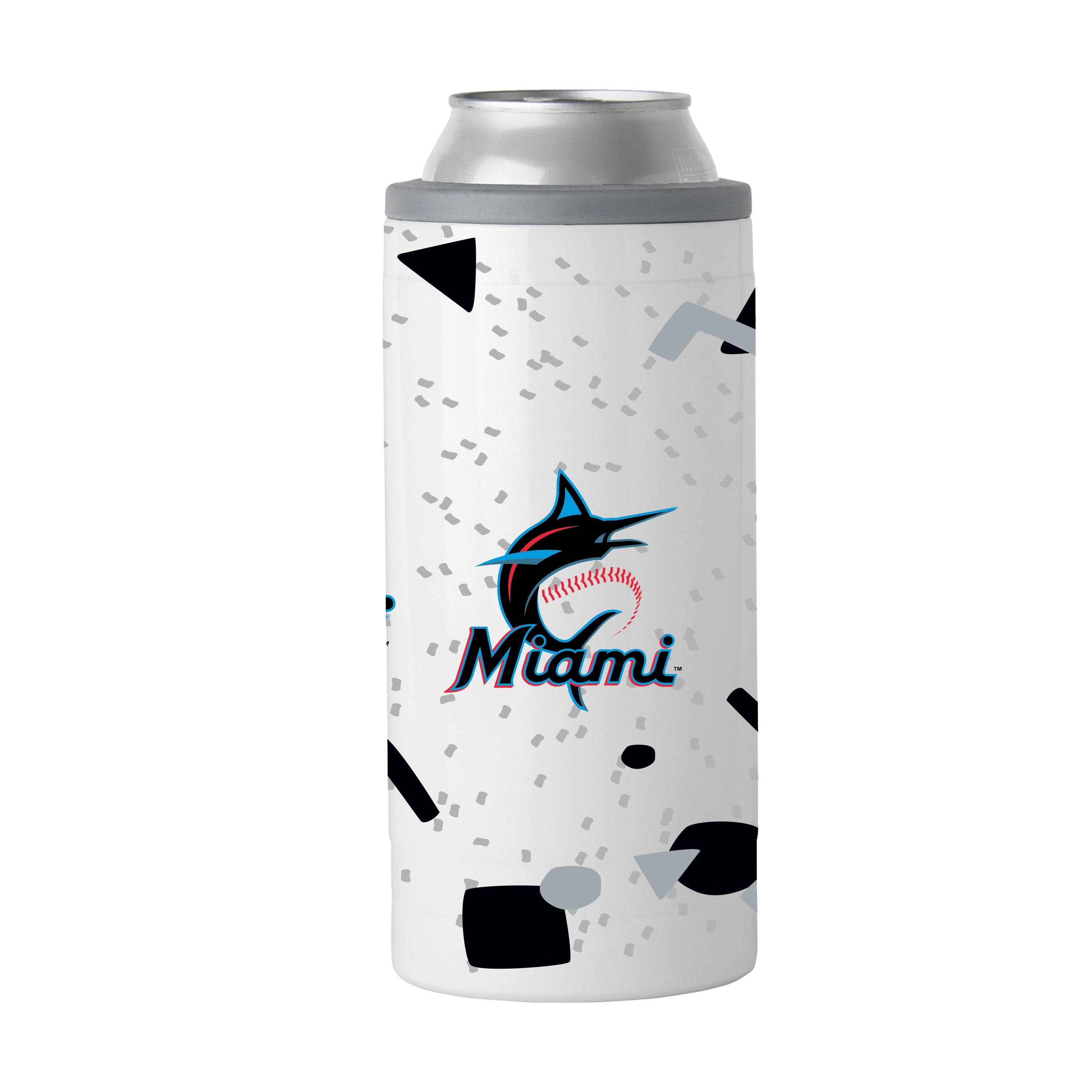 Miami Marlins 12oz Flashback Slim Can Coolie