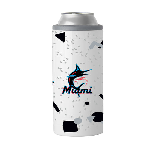 Product Image for Miami Marlins 12oz Flashback Slim Can Coolie