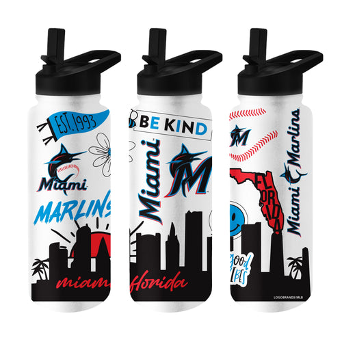 Product Image for Miami Marlins 34oz Native Quencher Bottle
