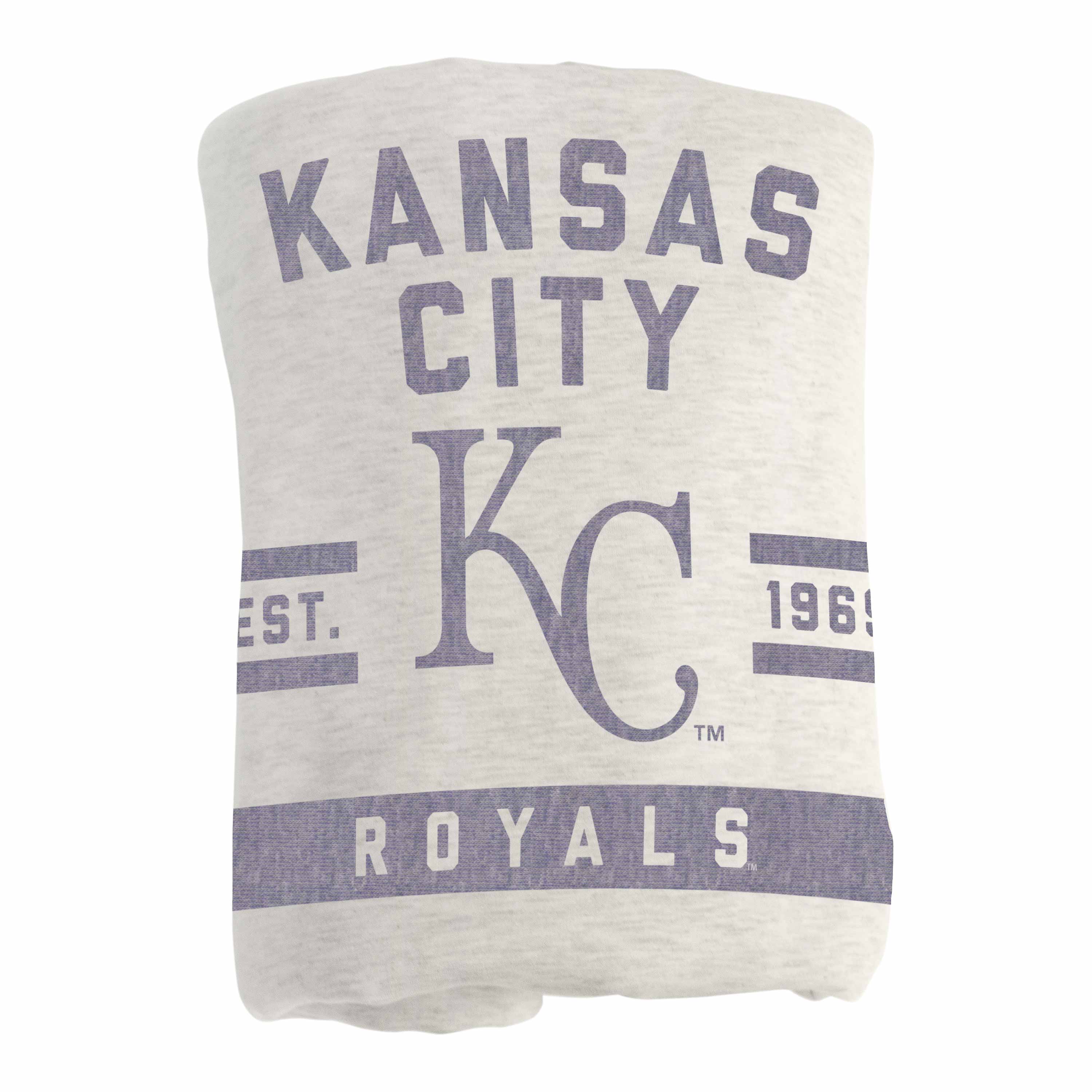 Kansas City Royals Oatmeal Sweatshirt Blanket - Logo Brands