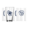 Milwaukee Brewers State Outline 16 oz. Gameday Pint Glass