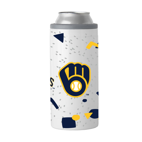 Product Image for Milwaukee Brewers 12oz Flashback Slim Can Coolie