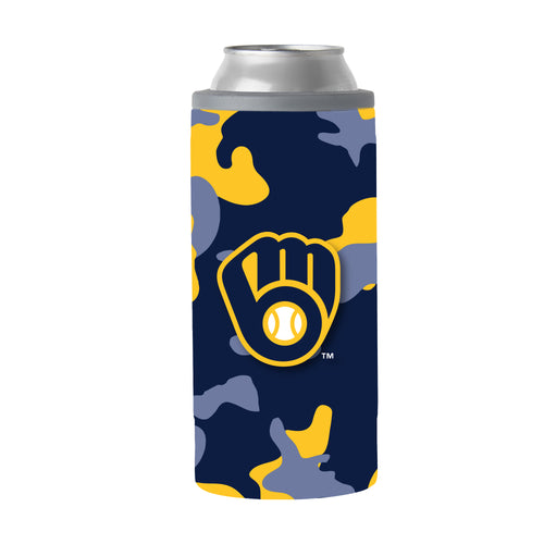 Product Image for Milwaukee Brewers 12oz Camo Slim Can Coolie