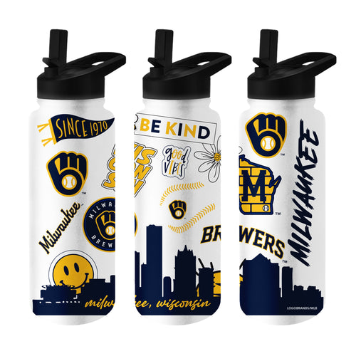 Product Image for Milwaukee Brewers 34oz Native Quencher Bottle