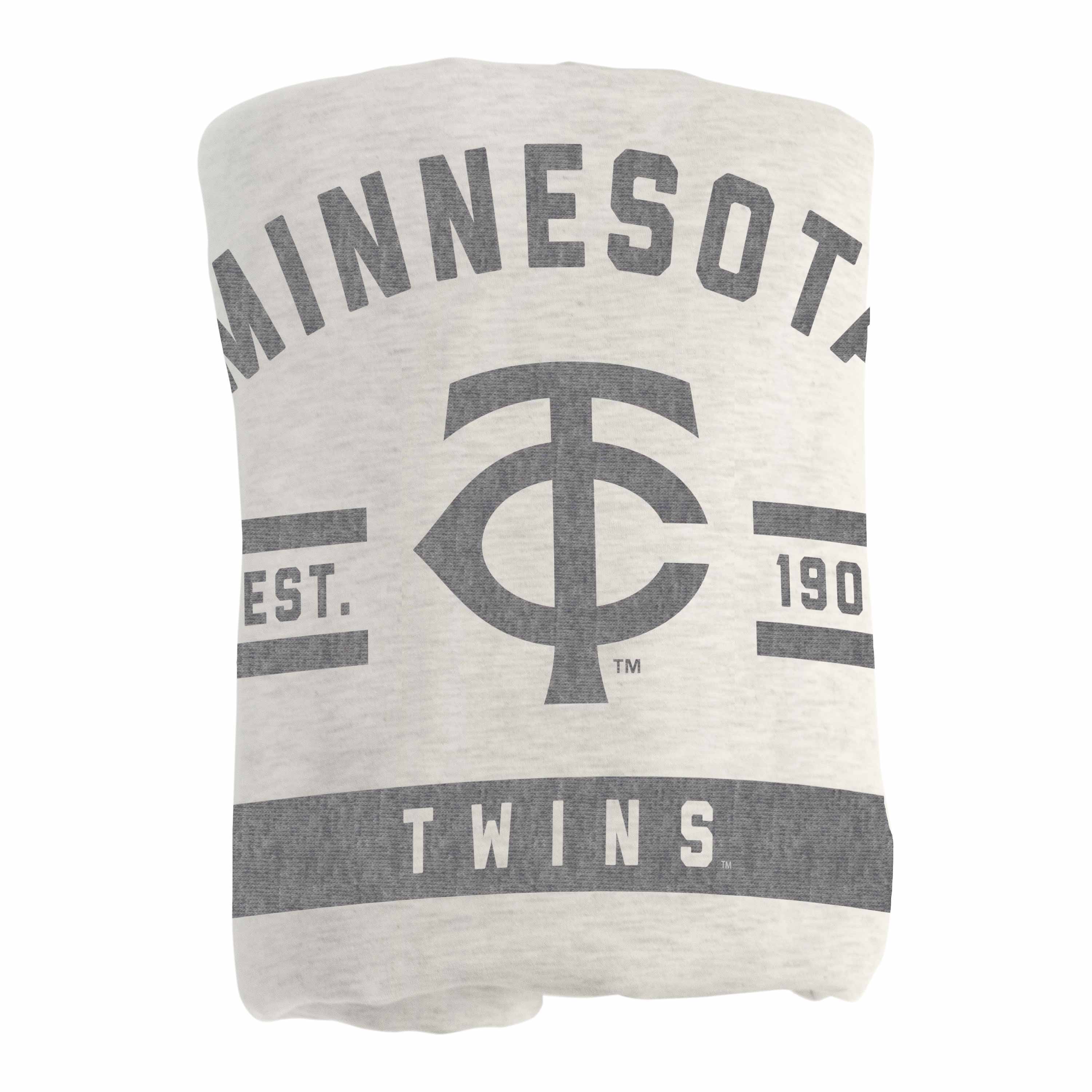 Minnesota Twins Oatmeal Sweatshirt Blanket - Logo Brands