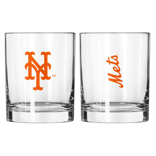 Product Image for New York Mets 14oz Gameday Rocks Glass