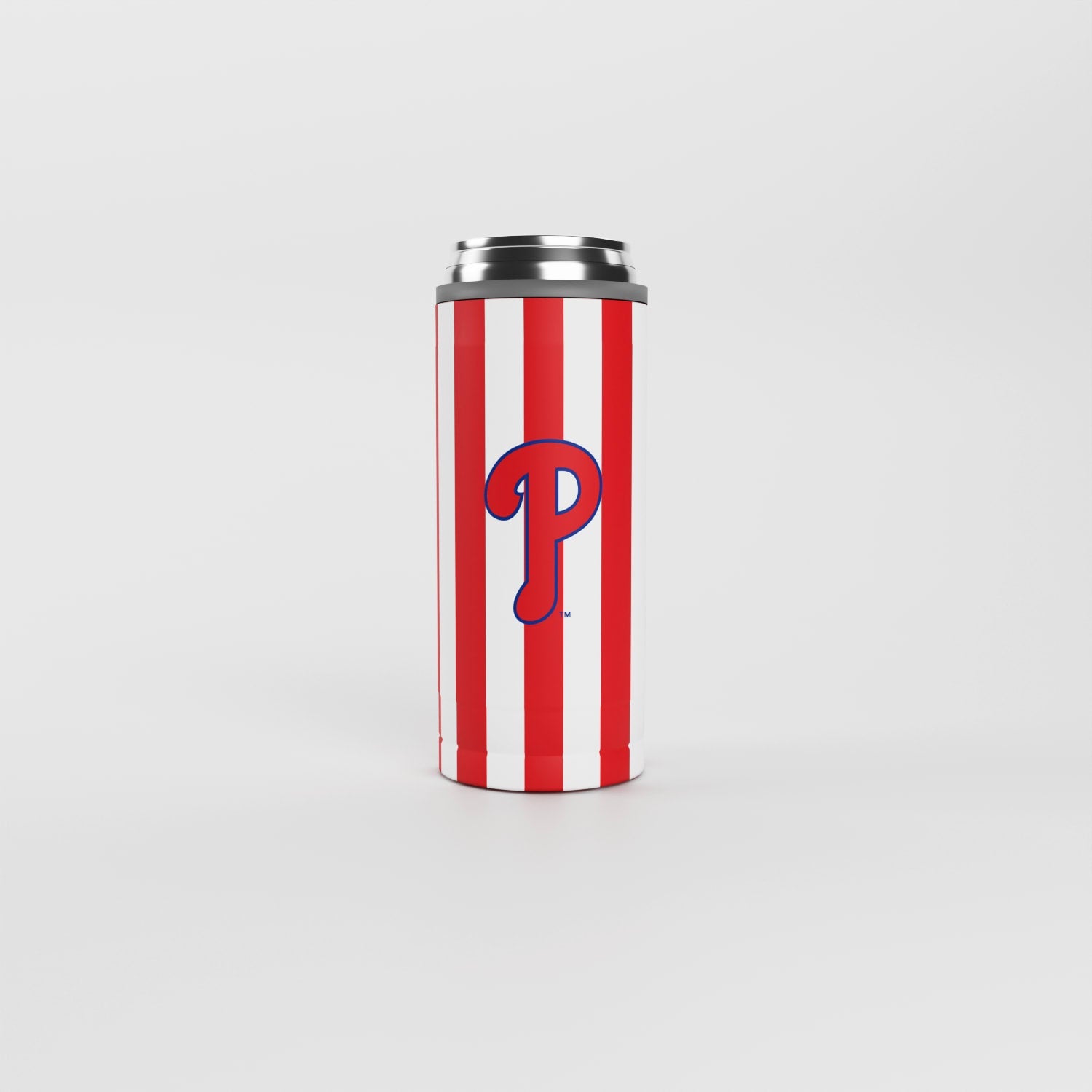 Philadelphia Phillies 12oz Striped Powdercoat SlimCan Coolie
