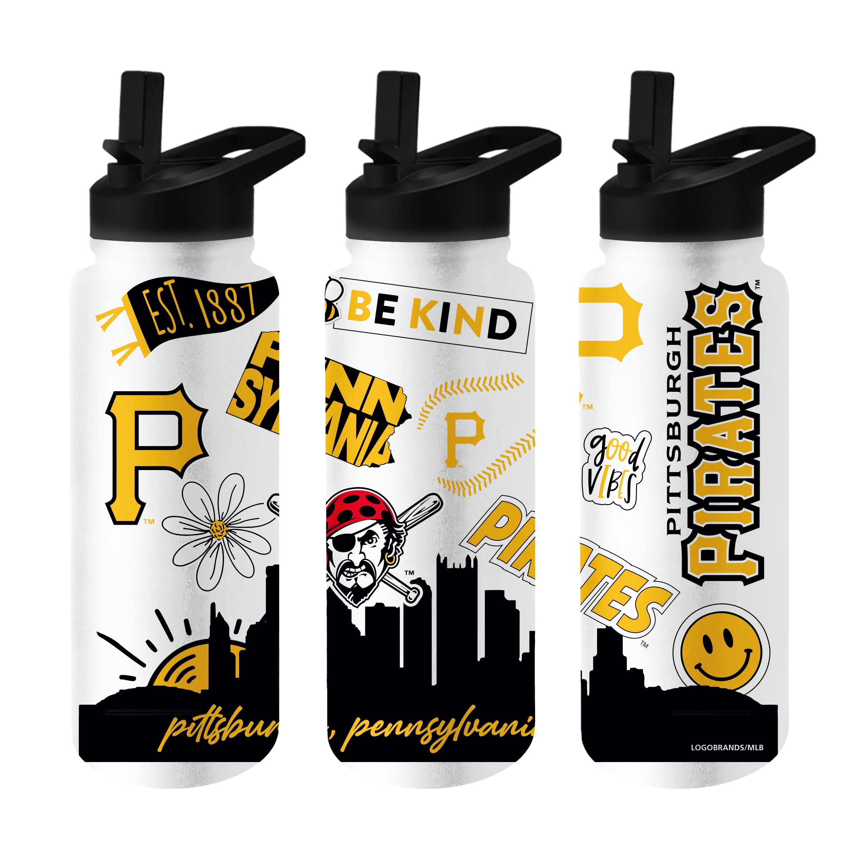 Pittsburgh Pirates 34oz Native Quencher Bottle