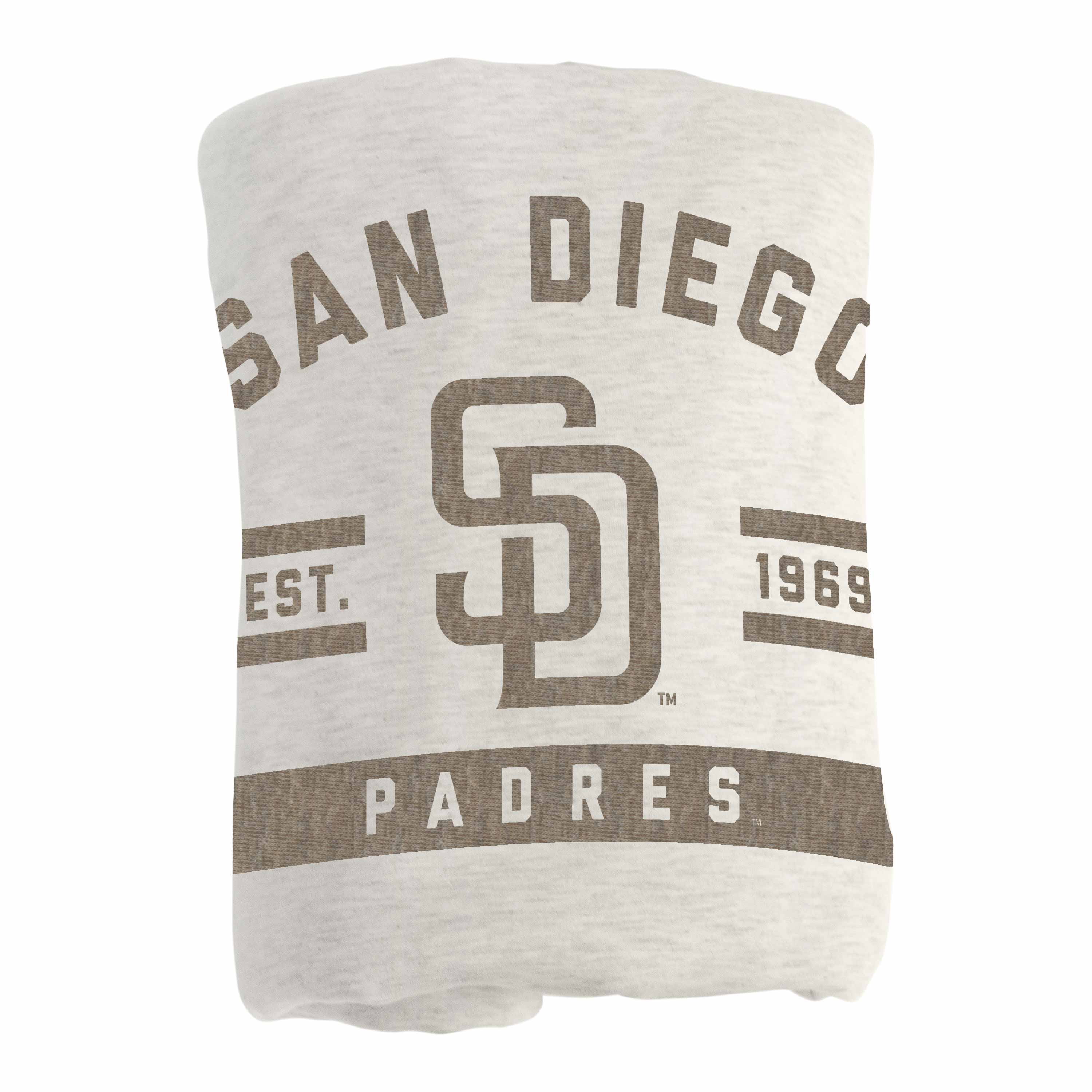 San Diego Padres Oatmeal Sweatshirt Blanket - Logo Brands