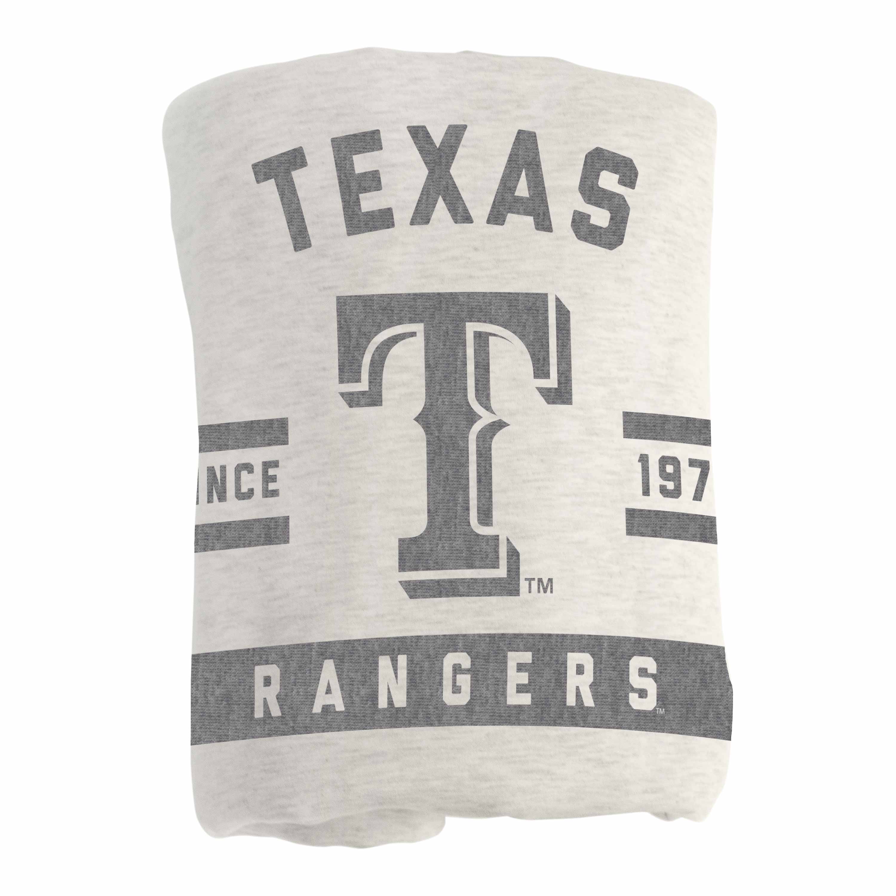 Texas Rangers Oatmeal Sweatshirt Blanket - Logo Brands