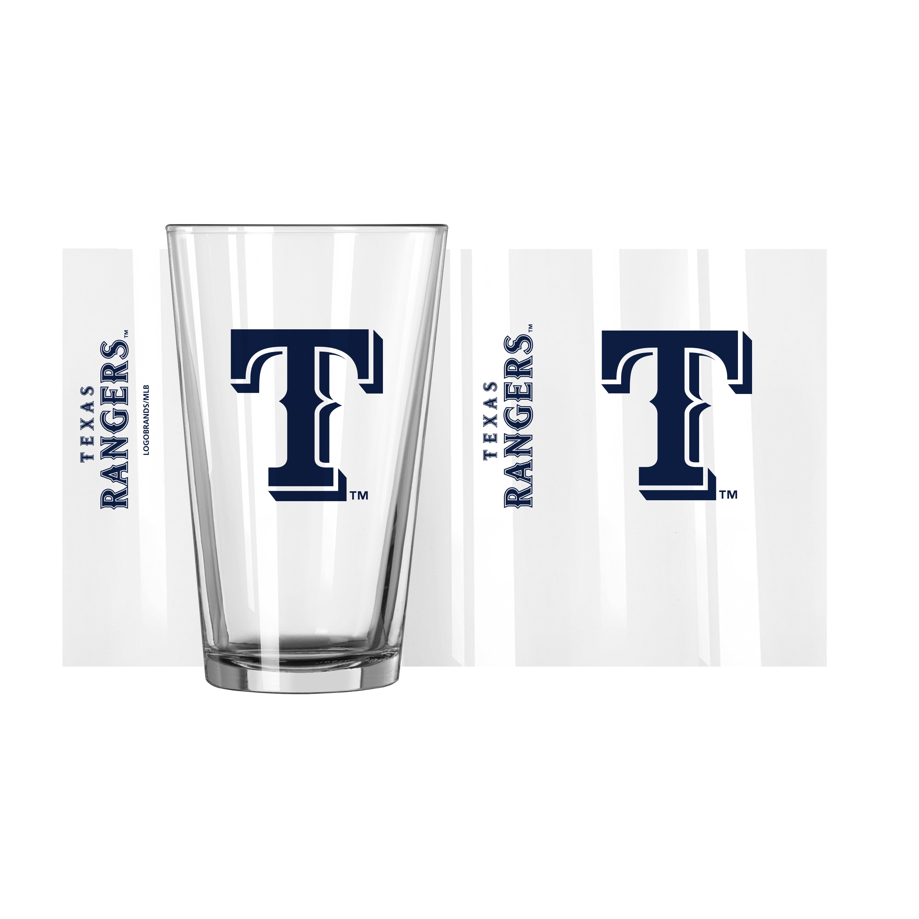 Texas Rangers 16oz Gameday Pint Glass - Logo Brands