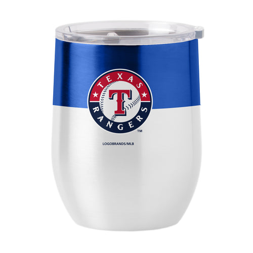 Product Image for Texas Rangers 16oz Colorblock Stainless Curved Beverage