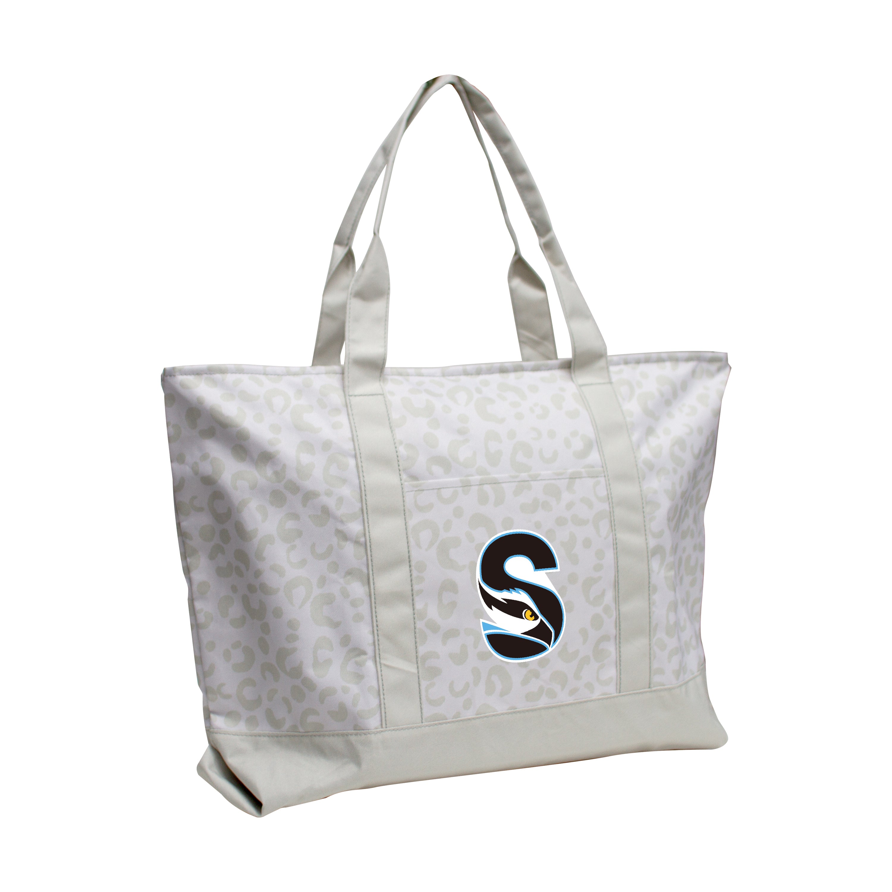 Stockton College Leopard Pattern Tote