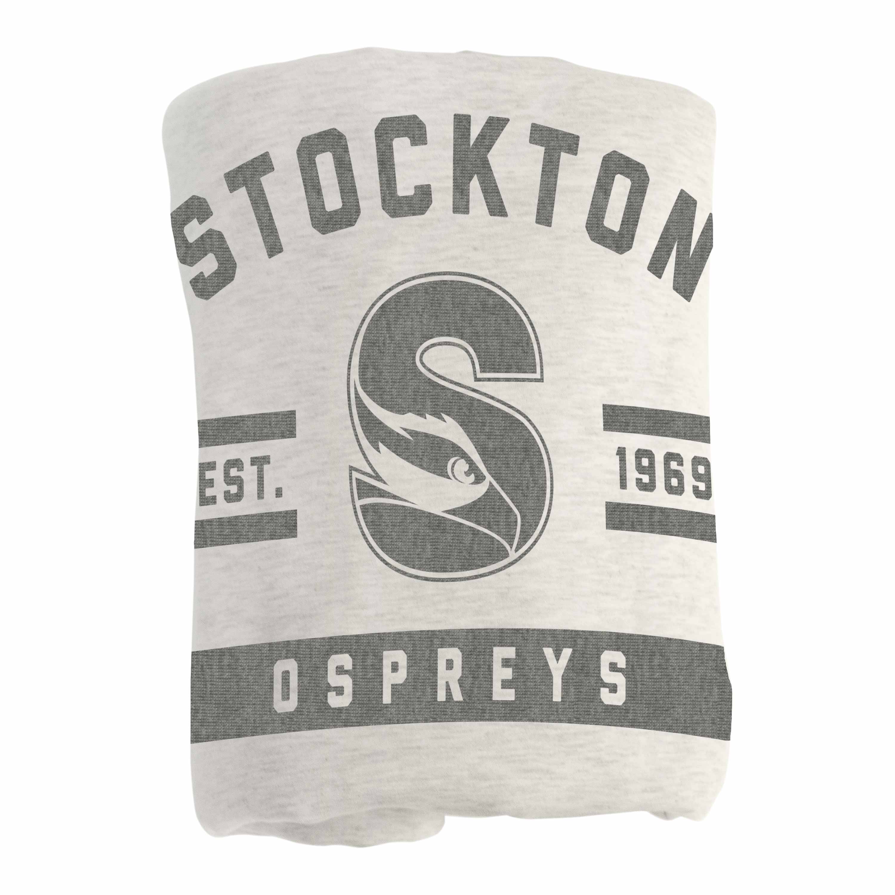 Stockton College Sublimated Sweatshirt Blanket