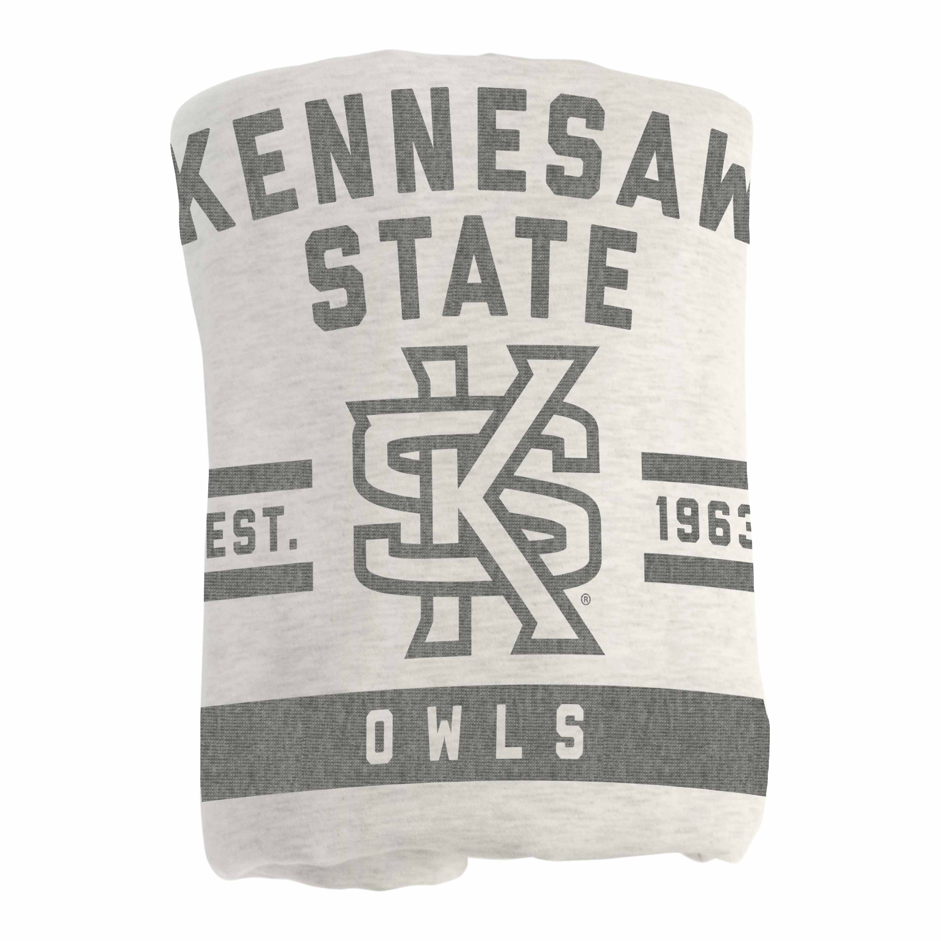 Kennesaw State Oatmeal Sweatshirt Blanket - Logo Brands