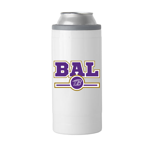 Product Image for Baltimore Ravens Letterman 12 oz Slim Can Coolie