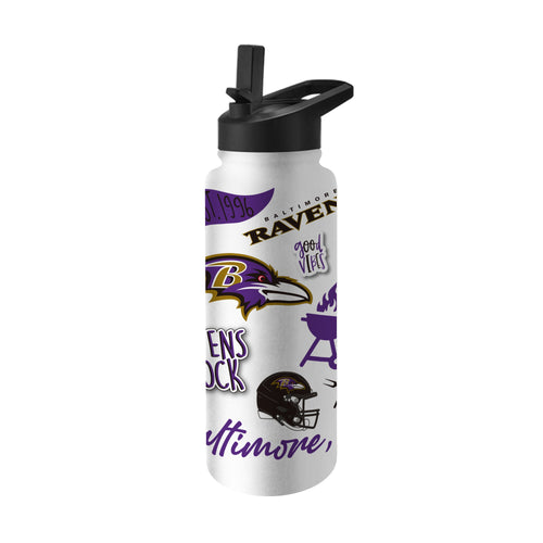 Product Image for Baltimore Ravens 34oz Native Quencher Bottle