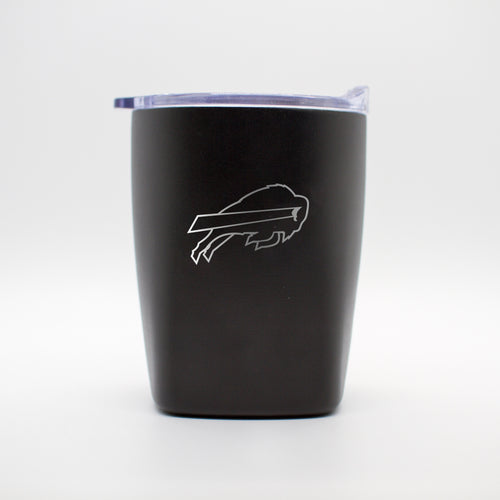Product Image for Buffalo Bills 10oz Etch Black Powder Coat Rocks Tumbler