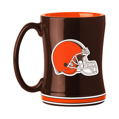 Product Image for Cleveland Browns 14oz Secondary Color Relief Mug