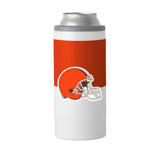 Product Image for Cleveland Browns Colorblock 12oz Slim Can Coolie