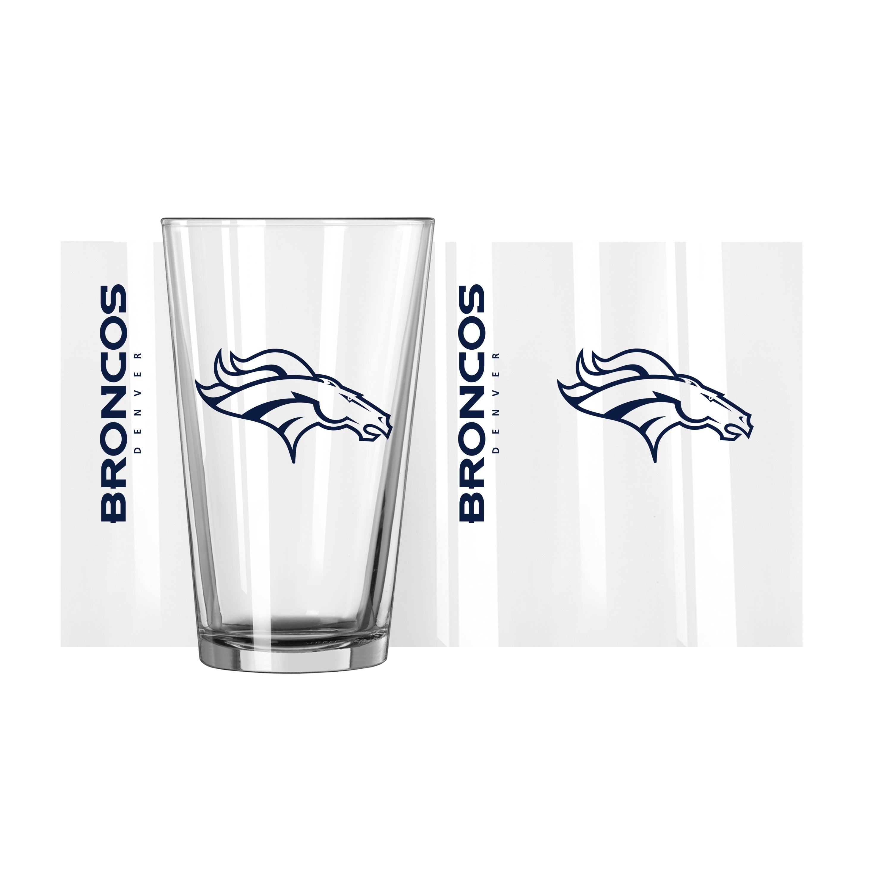 Denver Broncos 16 oz. Gameday Pint Glass