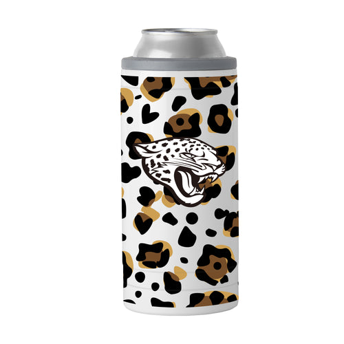 Product Image for Jacksonville Jaguars 12oz Neutral Leopard Slim Can Coolie