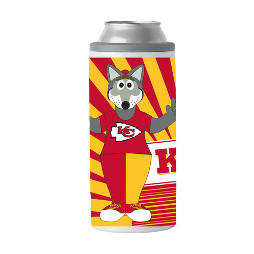 Product Image for Kansas City Chiefs 12oz Mascot Slim Can Coolie