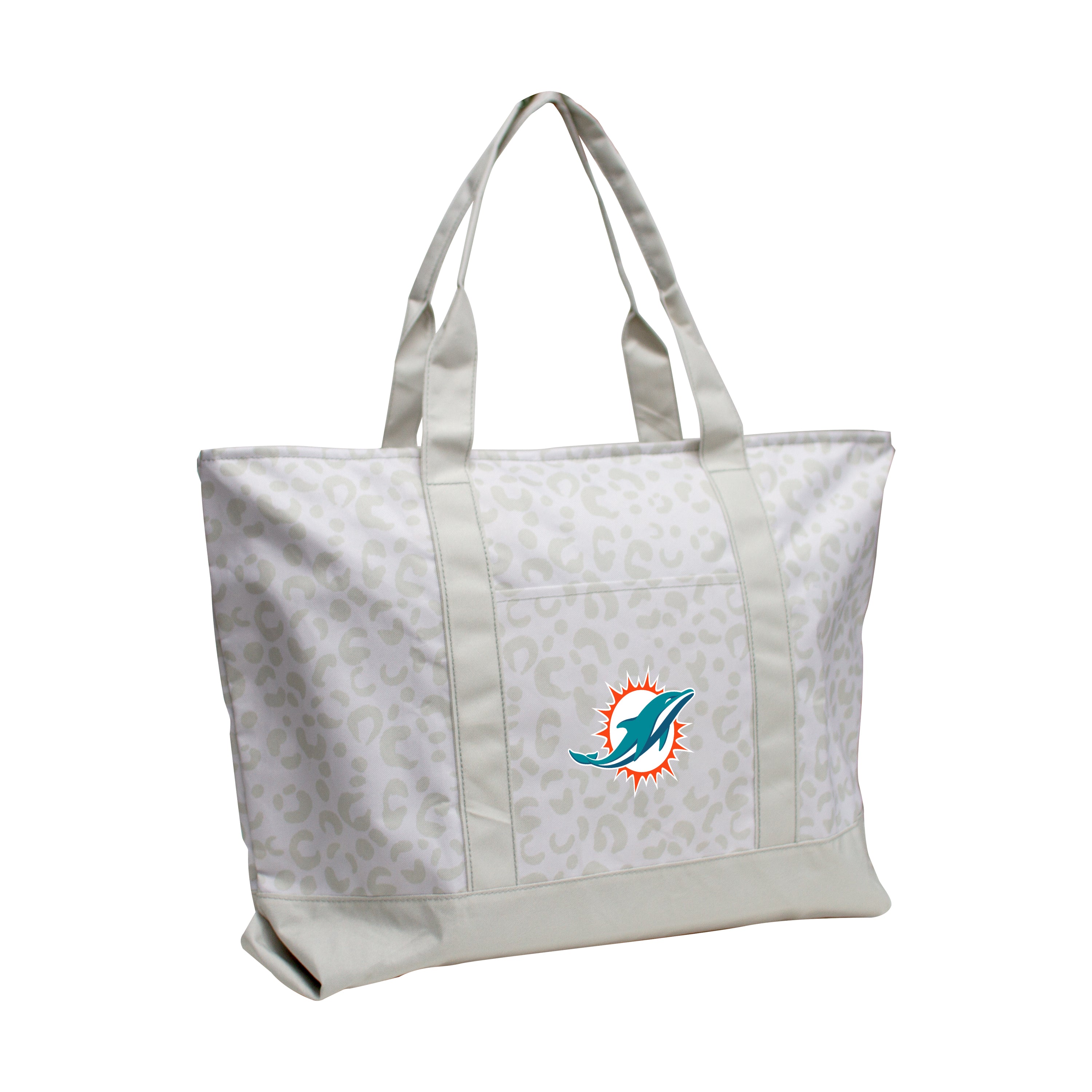 Miami Dolphins Leopard Pattern Tote