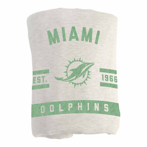 Product Image for Miami Dolphins Sublimated Sweatshirt Blanket