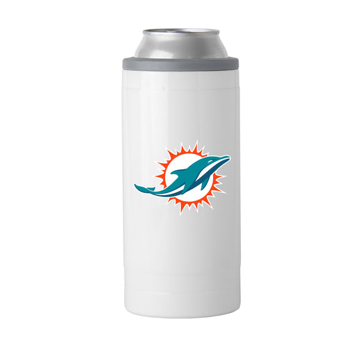 Product Image for Miami Dolphins Letterman 12 oz Slim Can Coolie