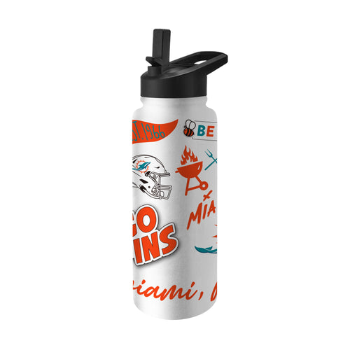 Product Image for Miami Dolphins 34oz Native Quencher Bottle