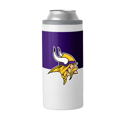Product Image for Minnesota Vikings 12oz Colorblock Slim Can Coolie