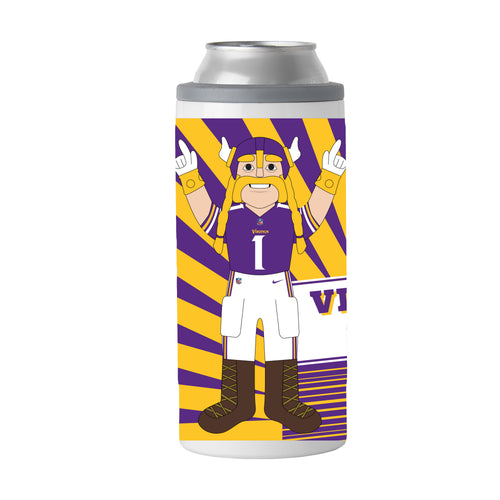 Product Image for Minnesota Vikings 12oz Mascot Slim Can Coolie