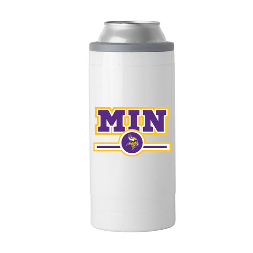 Product Image for Minnesota Vikings Letterman 12 oz Slim Can Coolie