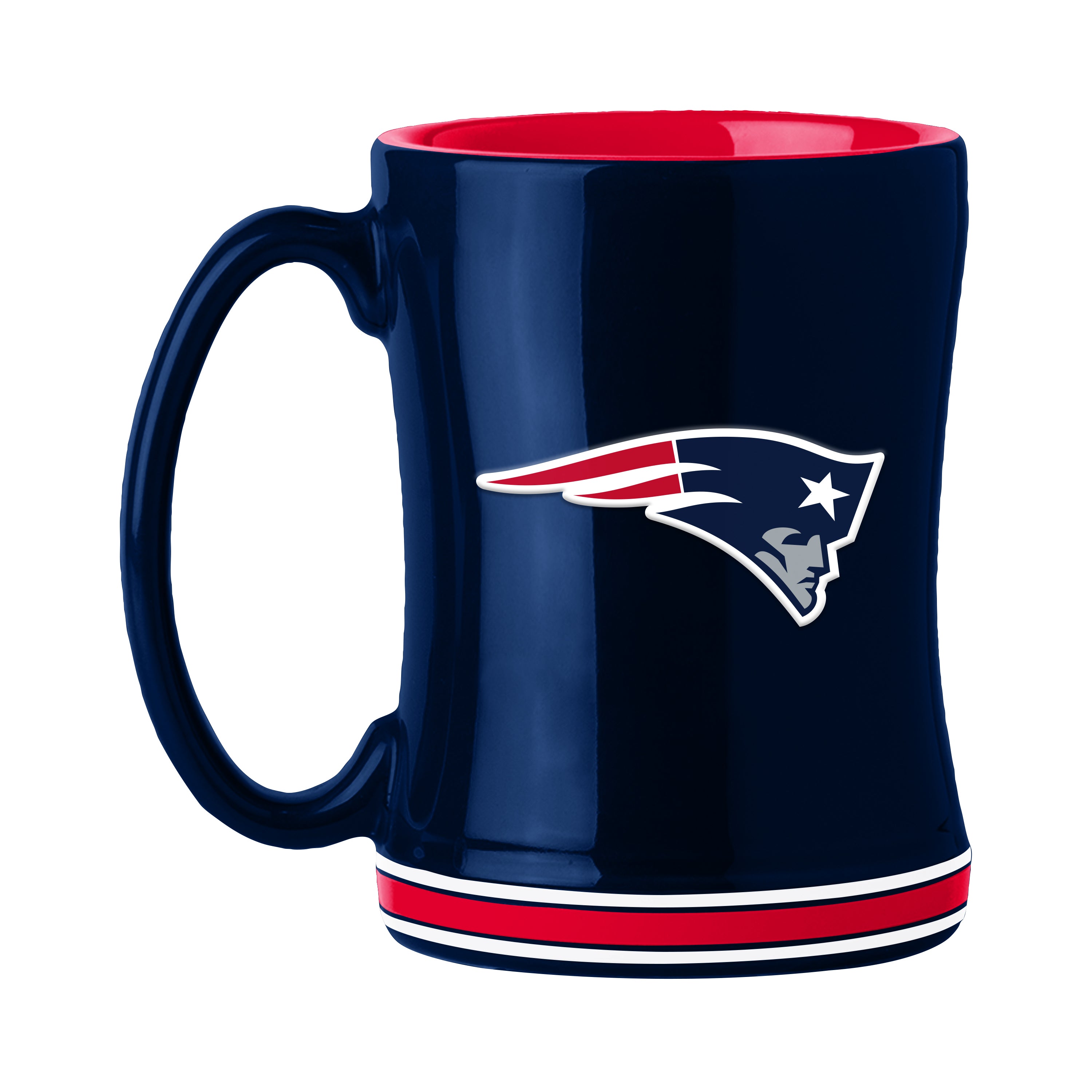 New England Patriots 14 oz. Relief Mug