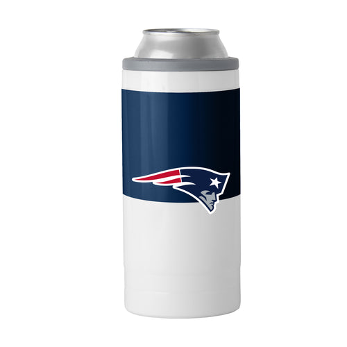 Product Image for New England Patriots Colorblock 12oz Slim Can Coolie