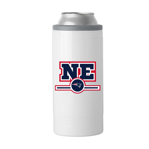 Product Image for New England Patriots Letterman 12 oz Slim Can Coolie