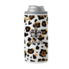 New Orleans Saints 12oz Neutral Leopard Slim Can Coolie