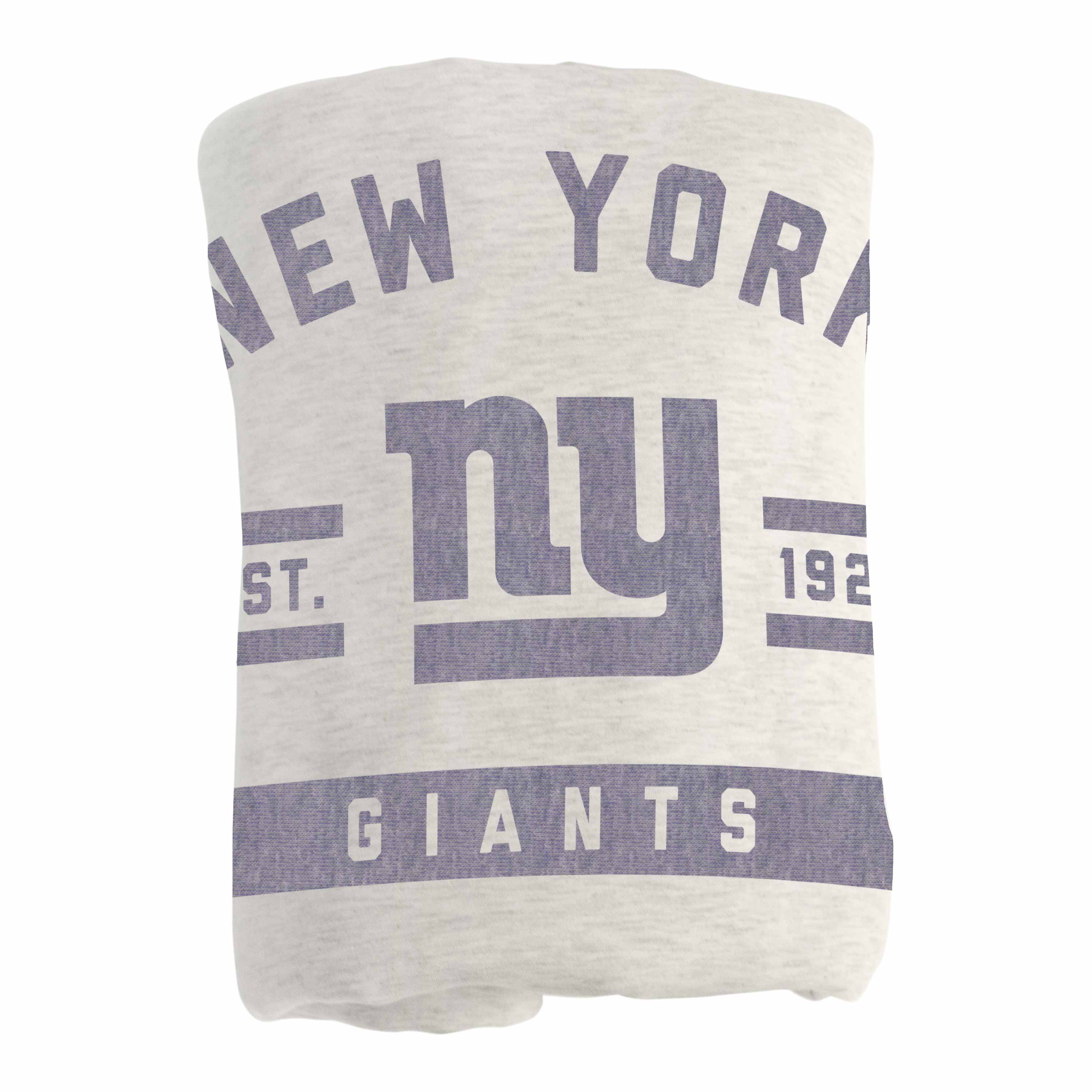 New York Giants Oatmeal Sweatshirt Blanket - Logo Brands