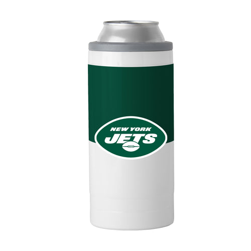 Product Image for New York Jets 12oz Colorblock Slim Can Coolie