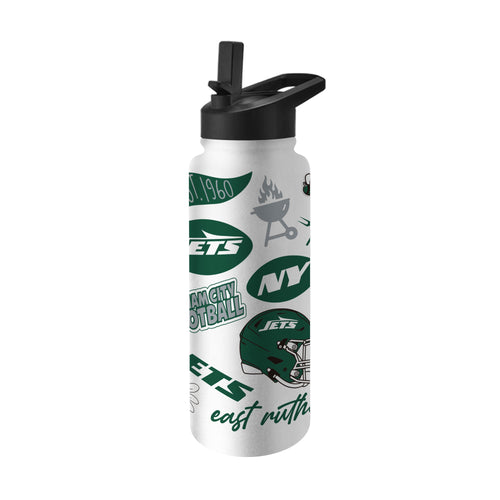 Product Image for NY Jets 34oz Native Quencher Bottle